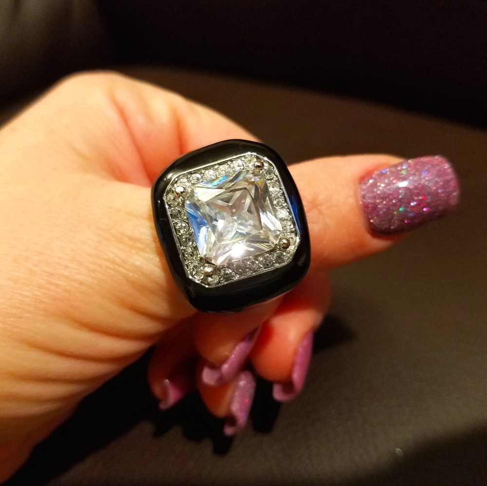 Gemstone Statement Ring - image 1